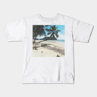 Palm Trees on a Tropical Island's Beach (Nosy Be, Madagascar) Kids T-Shirt